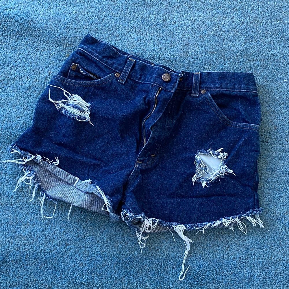 Lee Dark blue jeans shorts size S/M $15
